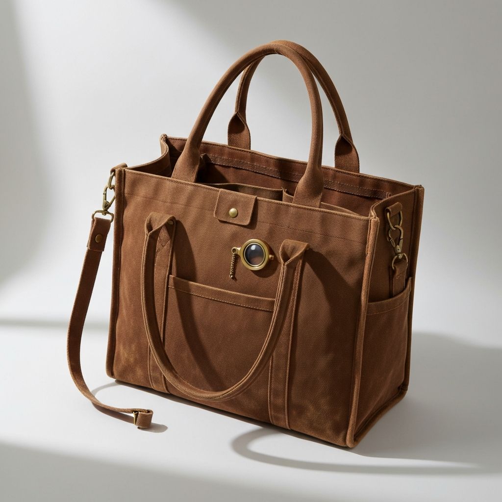 Monocle Canvas Tote Bag